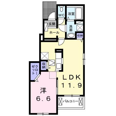 シャン・ノール　ⅩⅧ 101【管理NO：1-023995201-01010】 ★家具家電は申し込み後に搬入しますの物件画像