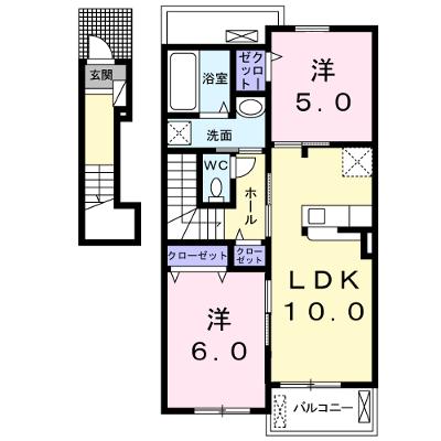 プランドール東佐野Ⅱ 203【管理NO：1-024701002-02030】 ★家具家電は申し込み後に搬入します★ ★2026年11月中旬入居可能★の物件画像