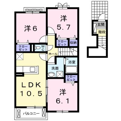 レスペランス　Ⅱ 203【管理NO：1-018764401-02030】 ★家具家電は申し込み後に搬入します 2026年07月中旬入居可能の物件画像