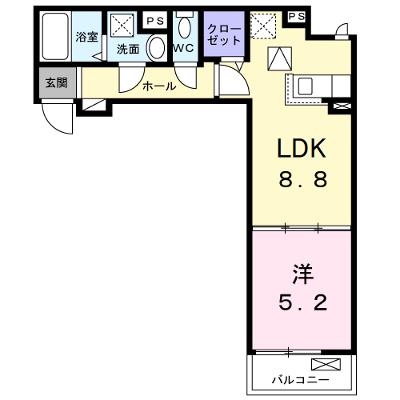 メゾンルミネ　中町 103【管理NO：1-025865401-01030】 ★家具家電は申し込み後に搬入します 2026年07月下旬入居可能の物件画像