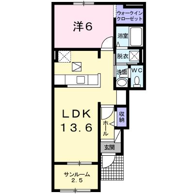 レスペランス　Ⅰ 105【管理NO：1-018663001-01040】 ★家具家電は申し込み後に搬入します 2026年08月中旬入居可能の物件画像