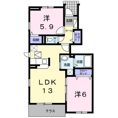 メゾン　ド　プラリネ 107【管理NO：1-017537601-01060】 ★家具家電は申し込み後に搬入します★の物件画像