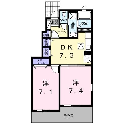 メゾン　ド　ラトン　ラヴール 101【管理NO：1-017313901-01010】 ★家具家電は申し込み後に搬入しますの物件画像