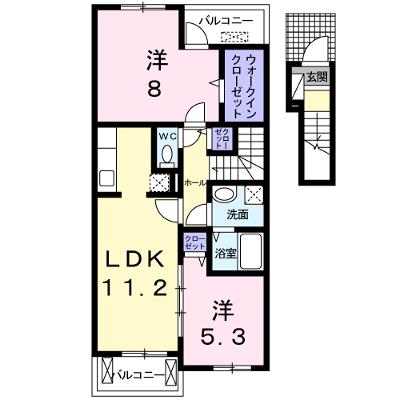 フラン 202【管理NO：1-016960001-02020】 ★家具家電は申し込み後に搬入しますの物件画像