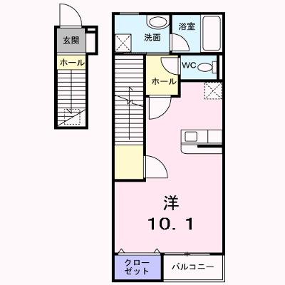 エテルノ中町 203【管理NO：1-014690301-02030】 ★家具家電は申し込み後に搬入します★ ★2026年09月上旬入居可能★の物件画像