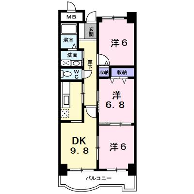 サンフローラ 503【管理NO：1-011555901-05030】 ★家具家電は申し込み後に搬入します 2026年08月中旬入居可能の物件画像