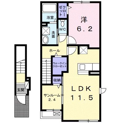 ベルシャイン　紀三井寺　Ⅰ 202【管理NO：1-027259201-02020】 ★家具家電は申し込み後に搬入します★の物件画像