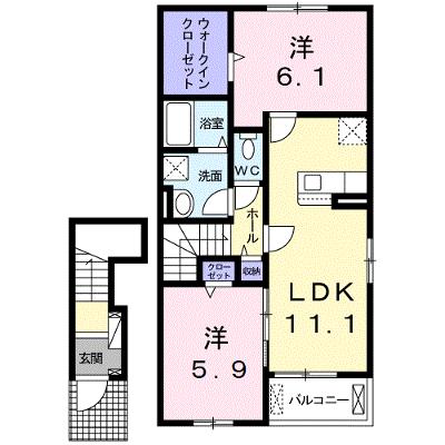 グロリアフェリチータⅡ 205【管理NO：1-025764702-02040】 ★家具家電は申し込み後に搬入しますの物件画像
