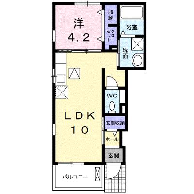 アン・ソレイユ 101【管理NO：1-024359201-01010】 ★家具家電は申し込み後に搬入します★の物件画像