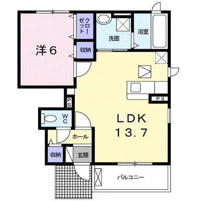 プティボヌールⅡ 105【管理NO：1-024209302-01040】 ★家具家電は申し込み後に搬入します★の物件画像