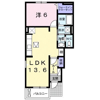 ラヴィーン（ＲＡＶＩＮＥ）Ⅰ 101【管理NO：1-022506101-01010】 ★家具家電は申し込み後に搬入します★の物件画像