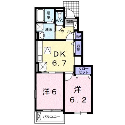 ブランシュ・フルール 106【管理NO：1-022308301-01050】 ★家具家電は申し込み後に搬入します★ ★2026年09月下旬入居可能★の物件画像