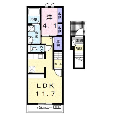 シャン・ロジュマン 202【管理NO：1-020574901-02020】 ★家具家電は申し込み後に搬入します★の物件画像