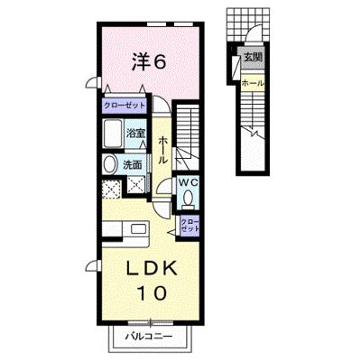 ブリジャールⅡ 202【管理NO：1-018328402-02020】 ★家具家電は申し込み後に搬入します★の物件画像