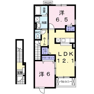 プランドール　３ 205【管理NO：1-015482303-02040】 ★家具家電は申し込み後に搬入します★の物件画像