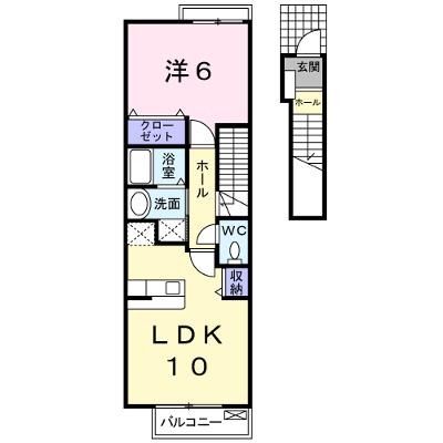 プロッシモ・ジョイ　Ⅲ 203【管理NO：1-015152703-02030】 ★家具家電は申し込み後に搬入します★の物件画像