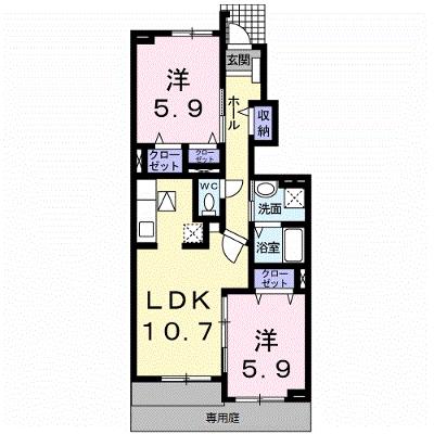 サンリット　Ⅰ　（御坊市） 102【管理NO：1-015048101-01020】 ★家具家電は申し込み後に搬入します★の物件画像