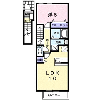 キャトル・セゾンⅡ 206【管理NO：1-013921402-02050】 ★家具家電は申し込み後に搬入します★の物件画像