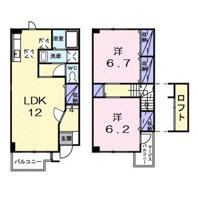 ソレイユＭⅡ 103【管理NO：1-012052501-01030】 ★家具家電は申し込み後に搬入しますの物件画像