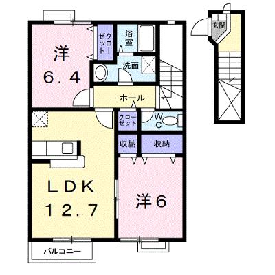 プロメナーデ名草 202【管理NO：1-010094601-02020】 ★家具家電は申し込み後に搬入します★の物件画像
