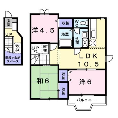 シャン・ド・フルール 201【管理NO：1-009558201-02010】 ★家具家電は申し込み後に搬入します★の物件画像