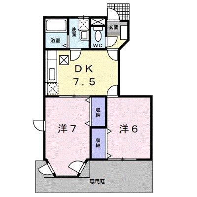 アルバ・ソーレⅠ 102【管理NO：1-007478201-01020】 ★家具家電は申し込み後に搬入しますの物件画像