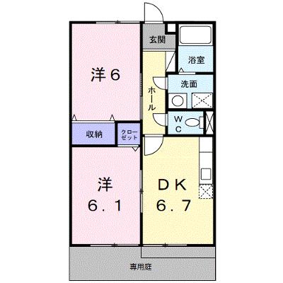 あすこっと 102【管理NO：1-007001101-01020】 ★家具家電は申し込み後に搬入します★の物件画像