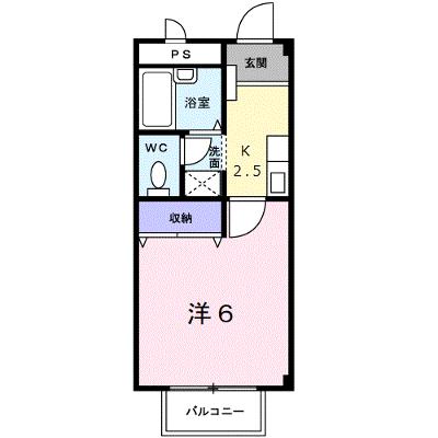 メゾンハッピーⅠ 203【管理NO：1-006451301-02030】 ★家具家電は申し込み後に搬入します★の物件画像
