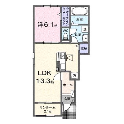 クラール西庄Ａ 101【管理NO：1-028151301-01010】 ★家具家電は申し込み後に搬入します★の物件画像