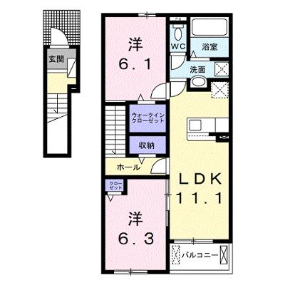 シャライム 202【管理NO：1-027523101-02020】 ★家具家電は申し込み後に搬入します★の物件画像