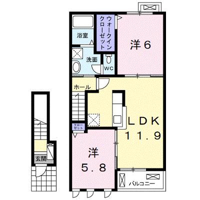 ブロード・フレンドリー 203【管理NO：1-023201201-02030】 ★家具家電は申し込み後に搬入します★の物件画像