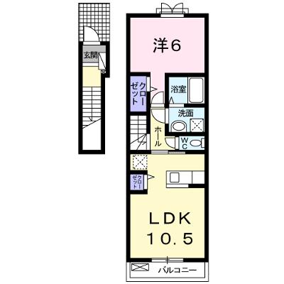 シャンデポワールⅡ 202【管理NO：1-022617002-02020】 ★家具家電は申し込み後に搬入します★の物件画像