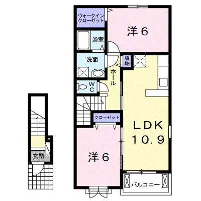 ラヴィーン（ＲＡＶＩＮＥ）Ⅰ 203【管理NO：1-022506101-02030】 ★家具家電は申し込み後に搬入します★の物件画像