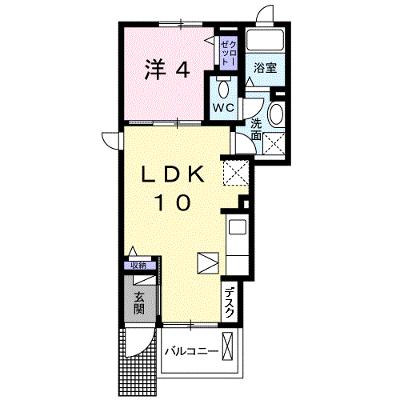 ミーティア　Ⅱ 101【管理NO：1-021101001-01010】 ★家具家電は申し込み後に搬入します★の物件画像
