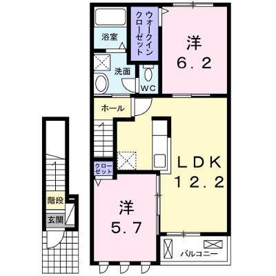 ボヌール岩橋　Ⅰ 202【管理NO：1-020842501-02020】 ★家具家電は申し込み後に搬入しますの物件画像