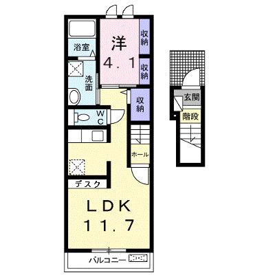 リヴェール松江 203【管理NO：1-019935601-02030】 ★家具家電は申し込み後に搬入します★の物件画像