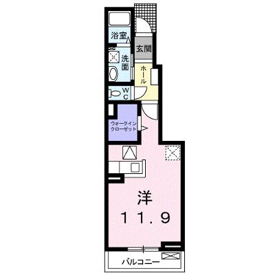アリアーテⅠ 103【管理NO：1-018186601-01030】 ★家具家電は申し込み後に搬入します★の物件画像