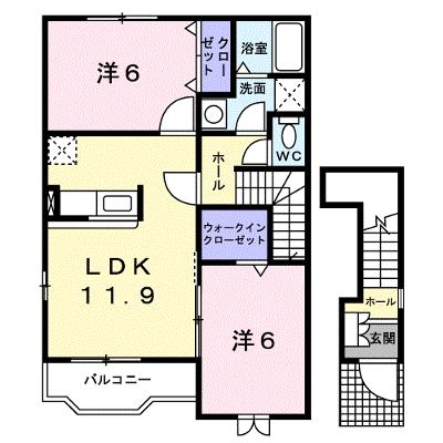 カルムメゾン 201【管理NO：1-016155301-02010】 ★家具家電は申し込み後に搬入します★の物件画像
