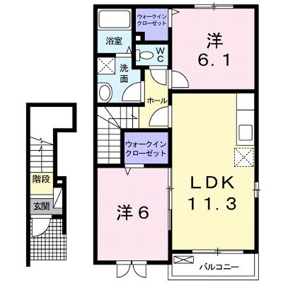 オルビエート　Ⅲ 205【管理NO：1-015997003-02040】 ★家具家電は申し込み後に搬入します 2026年07月下旬入居可能の物件画像