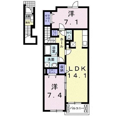 サンパティーク　Ⅰ 203【管理NO：1-015967301-02030】 ★家具家電は申し込み後に搬入しますの物件画像