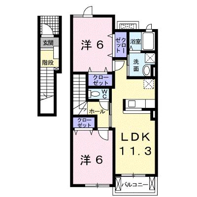 リアンフォール　Ⅱ 202【管理NO：1-015325502-02020】 ★家具家電は申し込み後に搬入します★の物件画像