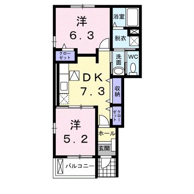 ハウスプリムローズ　Ⅱ 101【管理NO：1-015167802-01010】 ★家具家電は申し込み後に搬入します★の物件画像