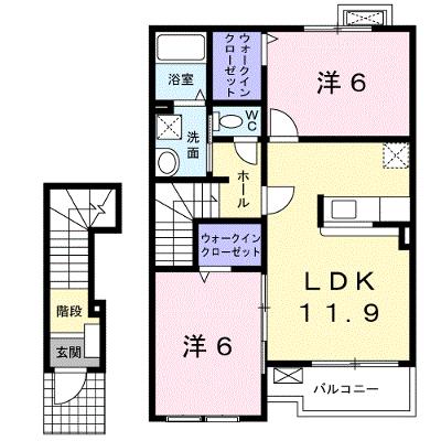 フォレスタ・高松　Ⅰ 202【管理NO：1-014947101-02020】 ★家具家電は申し込み後に搬入します★の物件画像