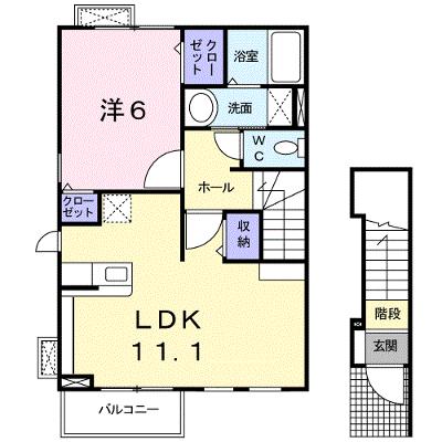 ペスカ・砂山 201【管理NO：1-014927501-02010】 ★家具家電は申し込み後に搬入します★の物件画像