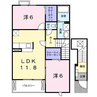 プロムナード和 201【管理NO：1-014334603-02010】 ★家具家電は申し込み後に搬入します★の物件画像