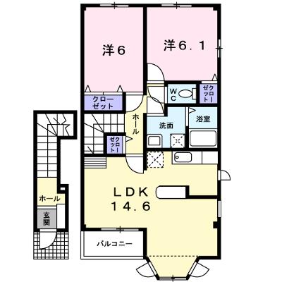 サンズパークⅡ 203【管理NO：1-013593102-02030】 ★家具家電は申し込み後に搬入します★の物件画像