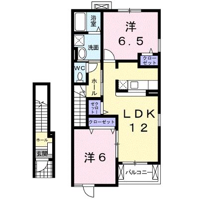 カーサ・フィオーレⅠ 205【管理NO：1-013418701-02040】 ★家具家電は申し込み後に搬入します★の物件画像