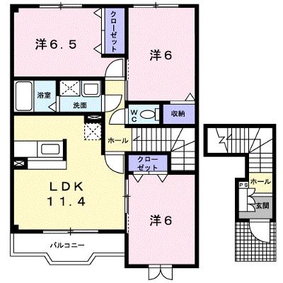 メゾン・ソレイユ 202【管理NO：1-012678901-02020】 ★家具家電は申し込み後に搬入します★の物件画像