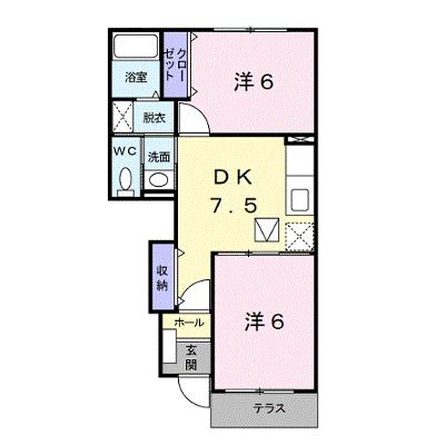 エレガンス・Ｋ　Ⅰ 102【管理NO：1-012275101-01020】 2026年08月上旬入居可能の物件画像