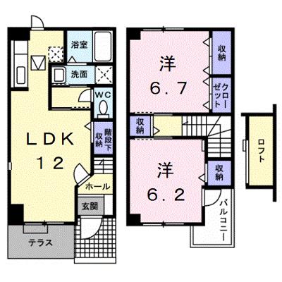 ソレイユＭⅢ 101【管理NO：1-012052502-01010】 ★家具家電は申し込み後に搬入しますの物件画像